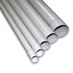 Smooth PVC pipe Ø16 jointed gray 2m KT-63916GR