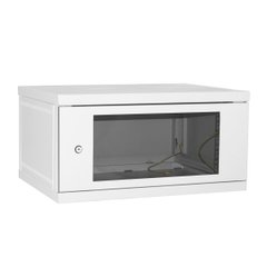 Серверный шкаф 6U 600x450 разборной, стекло, серый