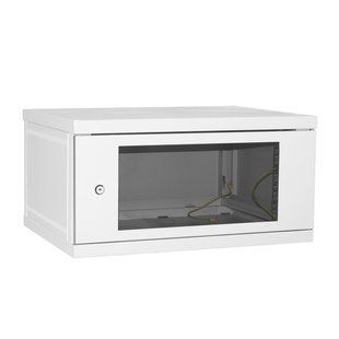 Photo of Server cabinet 6U 600x450 collapsible, glass, gray &ndash; buy online with delivery across Ukraine at Net-server