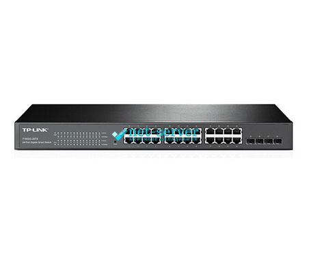 Коммутатор TP-LINK T1600G-28TS (TL-SG2424) 24x1GE, 4x1GE/SFP, JetStream