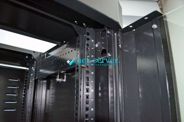 Photo of Floor-standing server cabinet 19", 28U, 610x675mm (W*D), knockdown, black, UA-MGSE2866MB &ndash; buy online with delivery across Ukraine at Net-server
