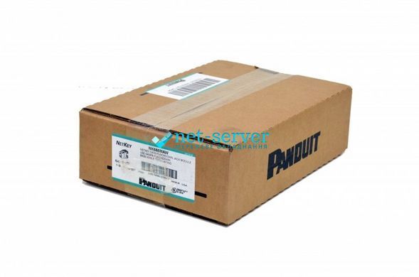 Фото Модуль RJ45, Keystone, UTP, cat.6, NetKey, Panduit NK688MAW &ndash; купити з доставкою по Україні в інтернет-магазині Net-server