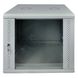 19" wall cabinet, 12U, W600xH350xH637, collapsible, economy, glass, gray ES-E1235G