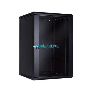 Шкаф серверный настенный 19", 22U 1098х600x450мм, (В*Ш*Г) черный, Premium Line 611264222