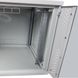 Wall cabinet 19", 12U, W600xH500xH637, collapsible, economy, glass, gray ES-E1250G