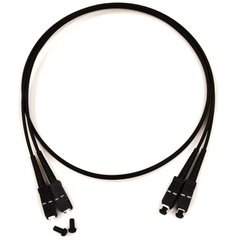 Optical patch cord SC/UPC-SC/UPC, OM3, 0.5m, black Duplex UPC-0.5SCSC(MM)D(ON)BK