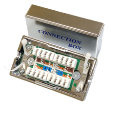 Connector box for Krone punch down, STP, cat.5e, Hypernet CB-KSTP