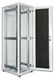 Telecommunication wall cabinet 4U 600x300 (W*D), dismountable, black, Hypernet WMNC-30-4U-FLAT-BL