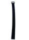 Стяжка-липучка хомут розтягується 300-500х25 мм, із пластиковим кільцем чорний