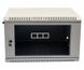 Wall-mounted server cabinet 19", 6U, 373x600x500mm (H*W*D), collapsible, gray, UA-MGSWA65G