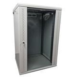 Photo of Wall cabinet 19", 15U, W600xH500xH773, collapsible, economy, glass, gray ES-E1550G &ndash; buy online with delivery across Ukraine at Net-server