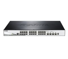 Switch D-Link DGS-1510-28XMP 24x1GE PoE, 4xSFP+ 10G, Stackable, SmartPro