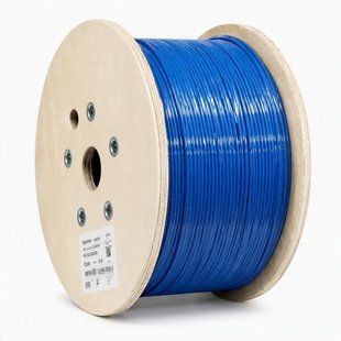 Фото Кабель вита пара Cat.6A S/FTP 4х2х23 AWG, мідний, 550 МГц, LSZH/FRNC Dca, синій, 500 м, Corning Everon CCXEDR-D0047-C003-L6 &ndash; купити з доставкою по Україні в інтернет-магазині Net-server