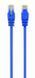 Патч-корд мережевий UTP Cat 5e Cablexpert PP12-2M/B, 2 м, синій, RJ45-RJ45, литий, 50u