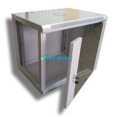 Шкаф настенный 9U, 19, 600x500 (Ш*Г), разборной, Hypernet WMNC-500-9U-FLAT