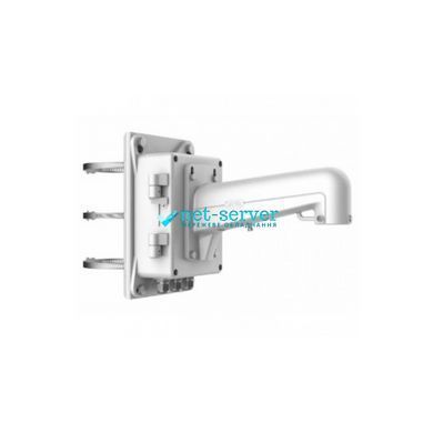 Фото Кронштейн Hikvision DS-1602ZJ-ВОХ-POLE с монтажной коробкой для установки на столб Speed Dome камер &ndash; купить с доставкой по Украине в интернет-магазине Net-server