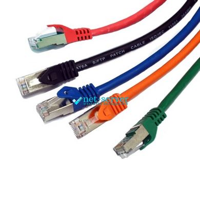 Patch cord 0.5m, S/FTP, cat.6A, RJ45, copper, red, Electronical PC005-C6A-050RD