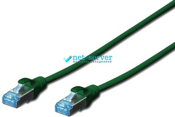 Patch-cord molded 3m, cat.5e, SF/UTP, AWG 26/7, green DIGITUS DK-1531-030/G