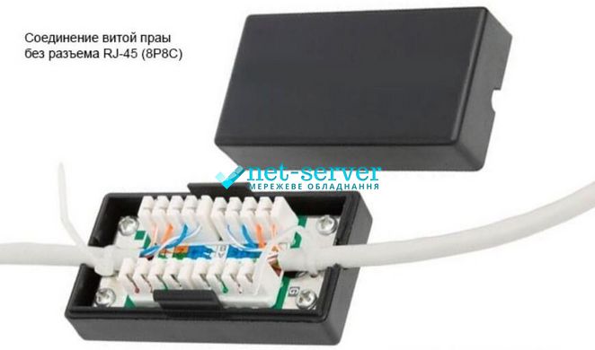 Connector box for Krone punch down, UTP, cat.5e, Hypernet CB-KUTP