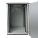 Wall cabinet 19", 15U, W600xH500xH773, collapsible, economy, glass, gray ES-E1550G