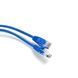 Патч-корд 0,25м, UTP, cat.5e, RJ45, медь, синий CORD-0.25M-BLUE