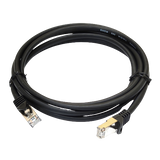 Photo of Patch cord 0.5m, S/FTP, cat.6A, RJ45, copper, black, Electronical PC005-C6A-050BK &ndash; buy online with delivery across Ukraine at Net-server
