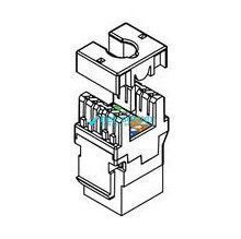 Фото Модуль Keystone UTP вузький 180&deg;, cat.6A, Dual Type IDC, колір білий Premium Line 109121010 &ndash; купити з доставкою по Україні в інтернет-магазині Net-server
