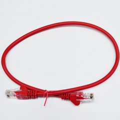 Patch cord 0.5m, UTP, cat.5e, RJ45, copper, red, Electronical PC002-C5E-050RD