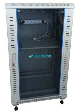 Photo of Floor cabinet 20U, 19&rdquo;, 600x1000 (W*D), collapsible, Hypernet FNC1000-20U-FLAT-AC &ndash; buy online with delivery across Ukraine at Net-server
