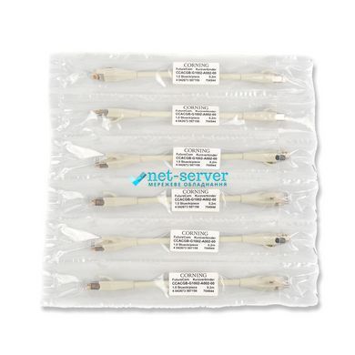 Фото Патч-корд Corning Cat 6A 0.2 м S/FTP LSZH, 26AWG, RJ45, сірий, Ethernet-кабель CCACGB-G1002-A002-00 &ndash; купити з доставкою по Україні в інтернет-магазині Net-server