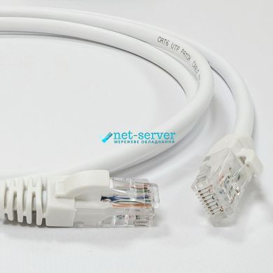 Фото Патч-корд 1м, U/UTP, cat.6, RJ45, медь, белый, L&W ELECTRONICAL LW-PC0001-C6-100WH &ndash; купить с доставкой по Украине в интернет-магазине Net-server