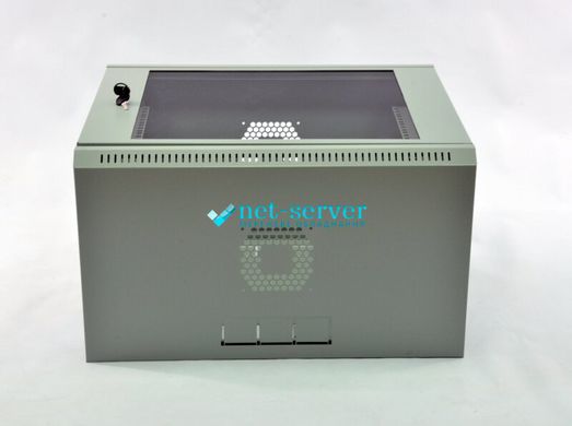 Шкаф серверный настенный 19", 9U, 507х600х350мм (В*Ш*Г), разборной, cерый, UA-MGSWL935G