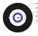 Fiber optic cable U-BQ(ZN)BH, 4G50, OM3, LSZH&trade;/FRNC, monotube, diel. protection, Corning 004TSZ-T3180D2G