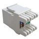 Модуль Keystone UTP вузький 180&deg;, cat.6A, Dual Type IDC, колір білий Premium Line 109121010