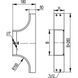 Horizontal branch DKC DL 400x100 mm, Sendzimir hot-dip galvanized