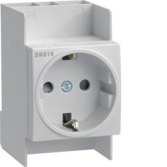 Socket with installation on DIN rail, 250V/16A, 2.5m, Hager SN016