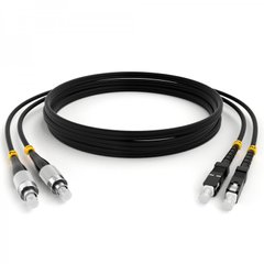 Optical patch cord SC/UPC-FC/UPC, OM2, 20m, Duplex black