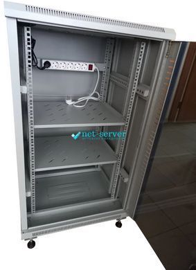 Фото Шкаф напольный 25U, 19&rdquo;, 600x600 (Ш*Г), разборной, Hypernet FNC-25U-FLAT-АС &ndash; купить с доставкой по Украине в интернет-магазине Net-server