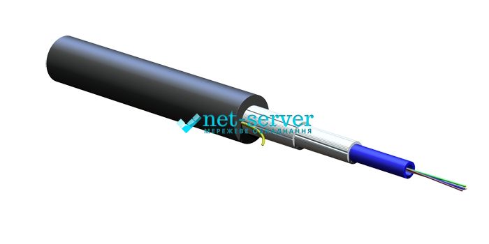Fiber optic cable U-BQ(ZN)BH, 8G50, OM3, LSZH™/FRNC, monotube, diel. protection, Corning 008TSZ-T3180D2G