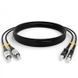 Photo of Optical patch cord SC/UPC-FC/UPC, OM2, 20m, Duplex black &ndash; buy online with delivery across Ukraine at Net-server
