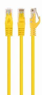 Фото Патч-корд мережевий UTP Cat 6 Cablexpert PP6U-1.5M/Y, 1.5 м, жовтий, RJ45-RJ45, литий, 50u &ndash; купити з доставкою по Україні в інтернет-магазині Net-server