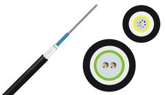 Fiber optic cable U-BQ(ZN)BH, 12G50, OM3, LSZH™/FRNC, monotube, diel. protection, Corning 012TSZ-T3180D2G