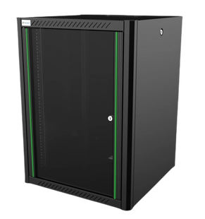 Фото Шафа серверна настінна 19" MIRSAN WTN 16U 600x450,(Ш*Г) RAL 9005 MR.WTN16U45DE.01 &ndash; купити з доставкою по Україні в інтернет-магазині Net-server