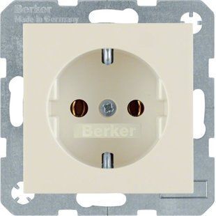 Photo of Socket with ground contact, white, 16A/250V S.1 Berker 47438982 &ndash; buy online with delivery across Ukraine at Net-server