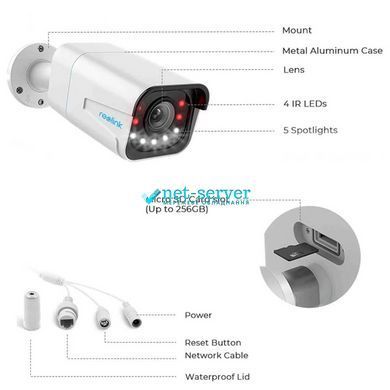 Фото IP-відеокамера 8 Мп Reolink P430 для відеоспостереження &ndash; купити з доставкою по Україні в інтернет-магазині Net-server