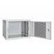 Серверна шафа IP 19" 22U 600x600 розбірна, перфорована, сіра