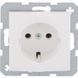 Photo of Electrical socket with grounding 16A/250V polar white glossy Berker 47438989 &ndash; buy online with delivery across Ukraine at Net-server