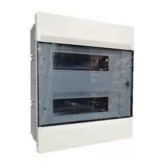 Built-in switchboard 24 modules with transparent door COSMOS Hager VR212TD
