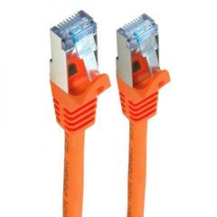 Patch cord 1m, S/FTP, cat.6A, RJ45, copper, orange, Electronical PC005-C6A-100OR