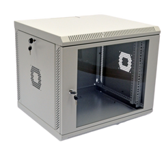 Wall-mounted server cabinet 19", 9U, 507x600x350mm (H*W*D), collapsible, gray, UA-MGSWA935G